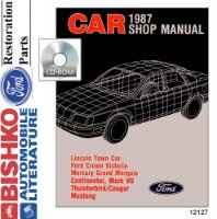 1987 Ford Lincoln Mercury Shop Service Repair Manual PDF sample image