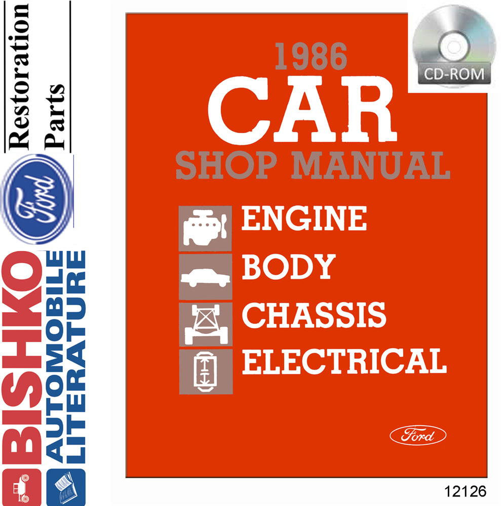 1986 Ford Lincoln Mercury Shop Service Repair Manual PDF