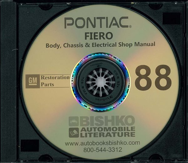 1988 Pontiac Fiero Factory Shop Service Manual