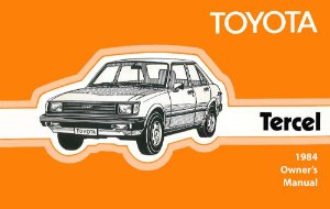 1984 Toyota Tercel Owner's Manual