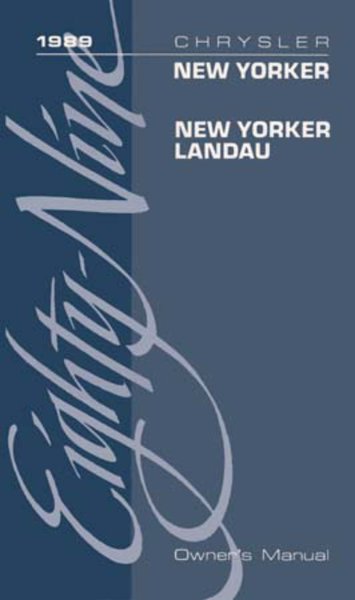 1989 Chrysler New Yorker, Landau Owner's Manual