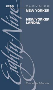 1989 Chrysler New Yorker, Landau Owner's Manual