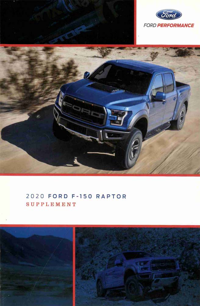 2020 Ford F-150 Raptor Owners Manual Supplement User Guide