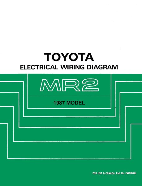 Bishko Automobile Literature - 1987 Toyota MR-2 Wiring Diagrams ...