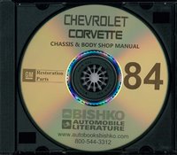 1984 CHEVROLET CORVETTE Body, Chassis & Electrical Service Manual sample image
