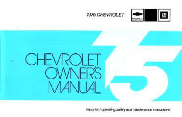 1975 Chevrolet Caprice, Impala Owner's Manual