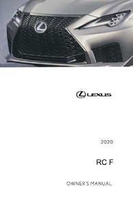 2020 Lexus RC F Owner's Manual