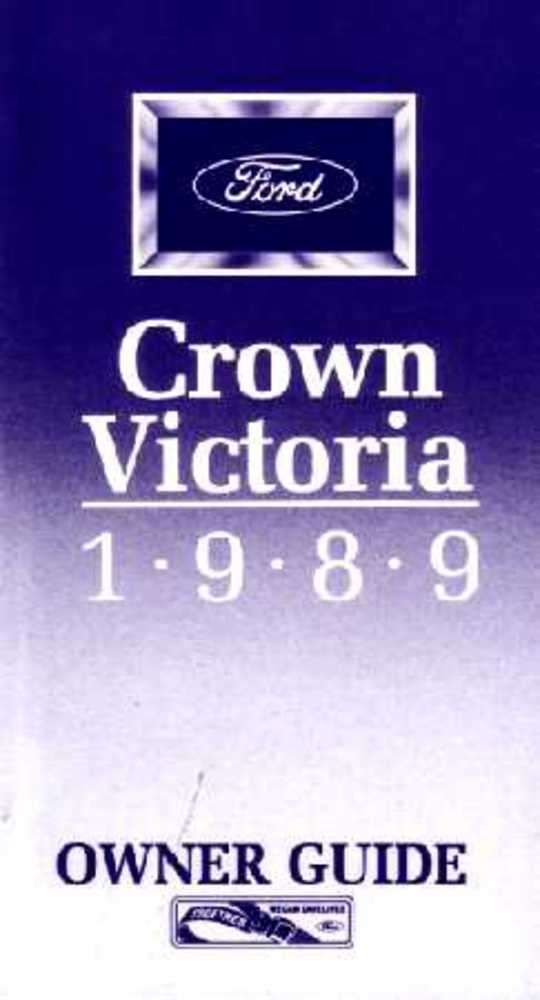 1989 Ford Crown Victoria Owner's Manual