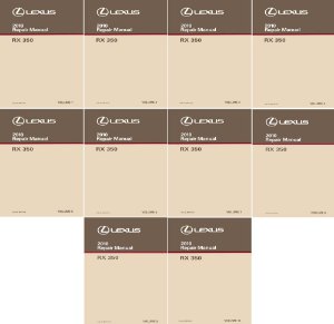 2010 Lexus RX 350 Factory Shop Service Manual