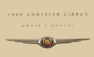 1999 Chrysler Cirrus Owner's Manual