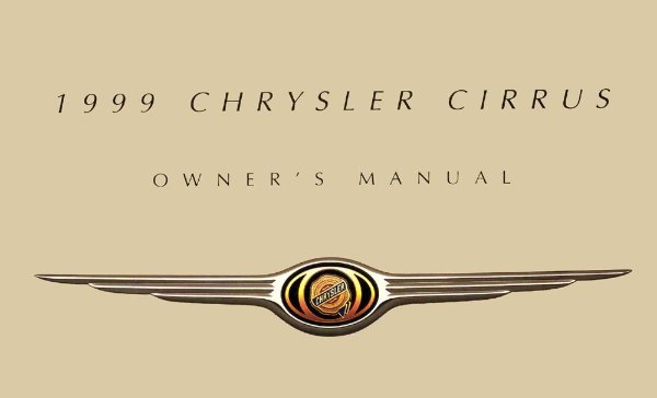 1999 Chrysler Cirrus Owner's Manual