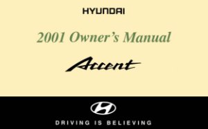 2001 Hyundai Accent Owner's Manual