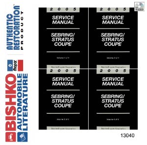 2005 Chrysler Sebring, Stratus Coupe Factory Shop Service Manual