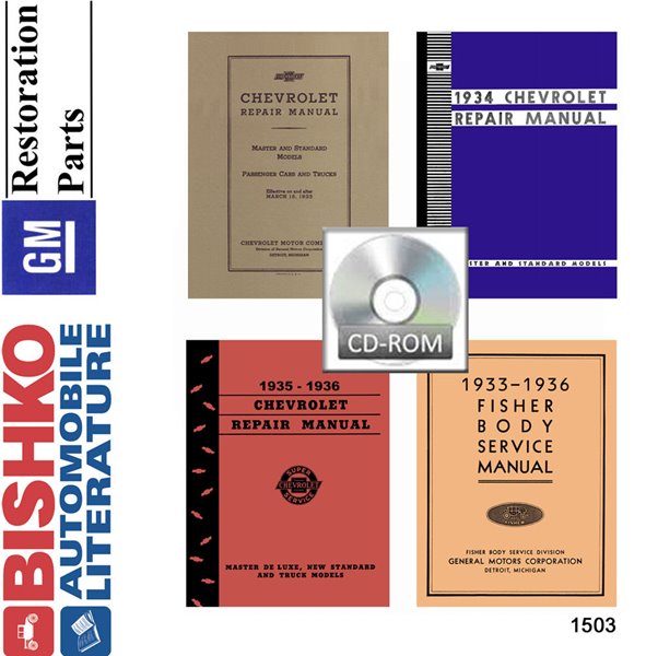 1933–1936 Chevrolet All Models Fisher Body Factory Shop Service Manual