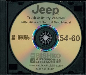 1954–1960 Jeep Truck, Utility Vehicles Factory Shop Service Manual
