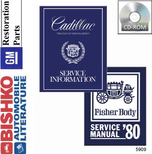 1980 Cadillac ALL MODELS FISHER BODY Factory Shop Service Manual
