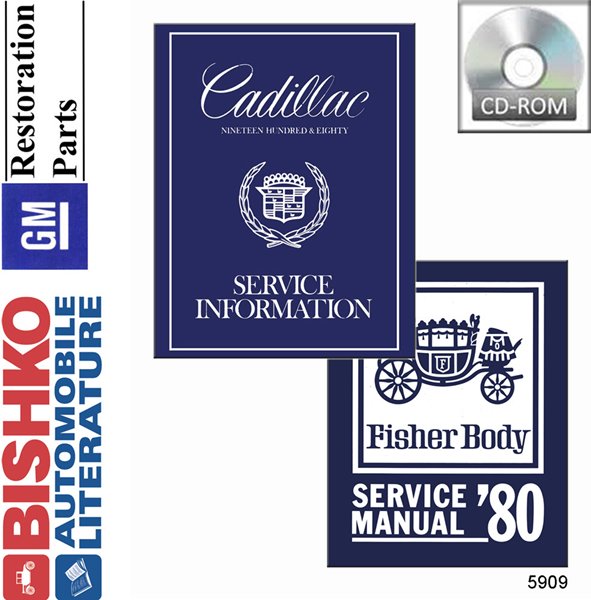 1980 Cadillac ALL MODELS FISHER BODY Factory Shop Service Manual