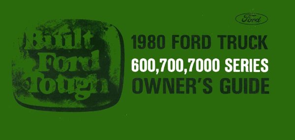 1980 Ford Medium Duty Truck Owner's Manual
