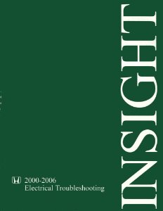 2000–2006 Honda Insight Factory Shop Service Manual