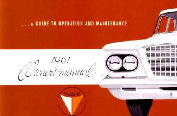1961 Plymouth Valiant Owner's Manual