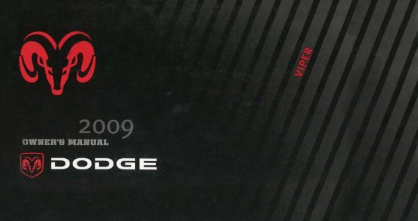 2009 Dodge Viper SRT-10 Owner's Manual