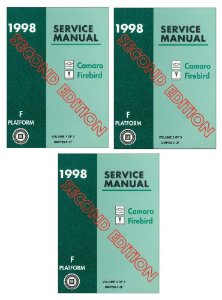 1998 Chevrolet Camaro, Firebird Factory Shop Service Manual