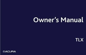 2023 Acura TLX Owner's Manual