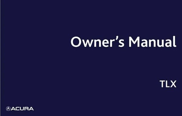 2023 Acura TLX Owner's Manual
