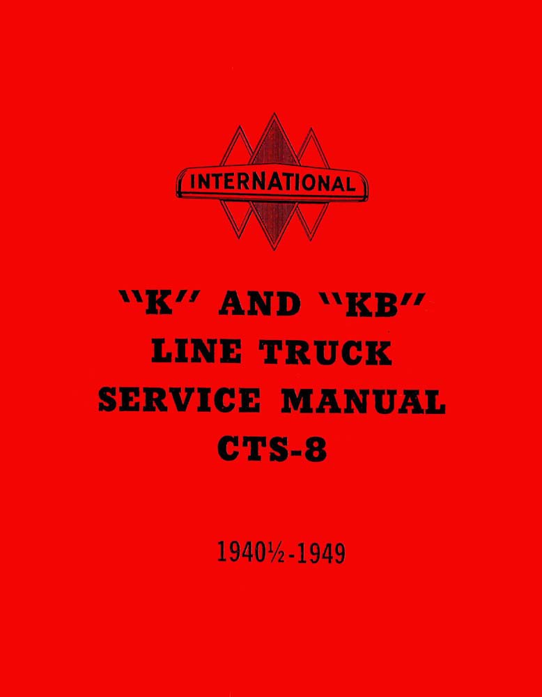 1947 1948 1949 International K Kb Shop Service Repair Manual