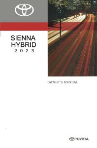 2023 Toyota SIENNA HYBRID Owner's Manual
