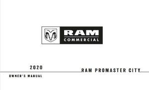 2020 Dodge Promaster City Owner's Manual