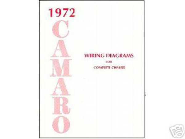 1972 Chevrolet Camaro Wiring Diagrams Manual