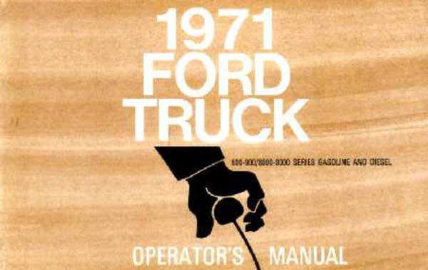 1971 Ford Heavy Duty Truck Owner's Manual