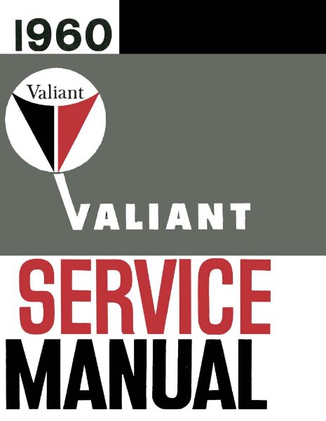 1960 Plymouth Valiant Factory Shop Service Manual