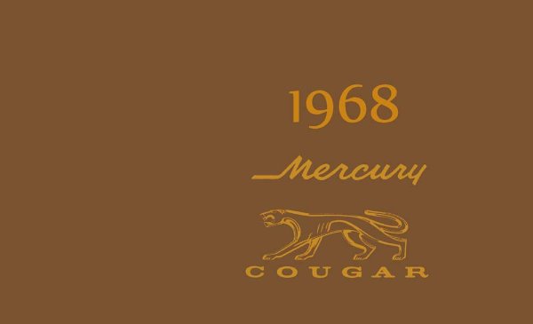 1968 Mercury Cougar Owner's Manual