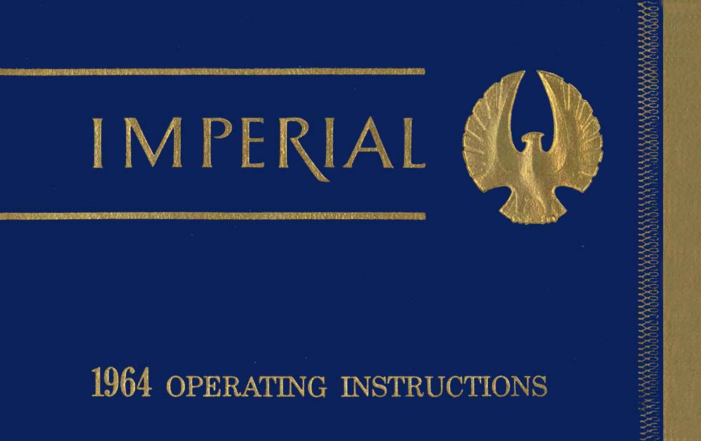 1964 Chrysler Imperial Owner's Manual