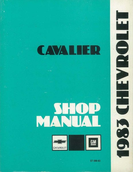 1983 Chevrolet Cavalier Factory Shop Service Manual