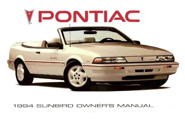 1994 Pontiac Sunbird Owner's Manual