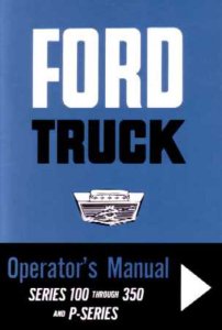 1963 Ford F-100, F-250, F-350, P Series Truck Owner's Manual