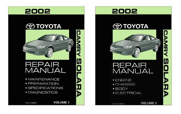 2002 Toyota Camry, Solara Factory Shop Service Manual