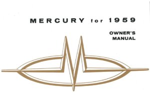 1959 Mercury All Models Owner's Manual