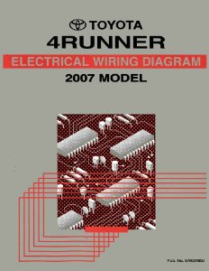 2007 Toyota 4Runner Wiring Diagrams Manual