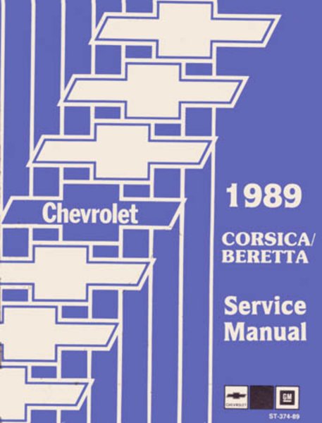 1989 Chevrolet Beretta, Corsica Factory Shop Service Manual