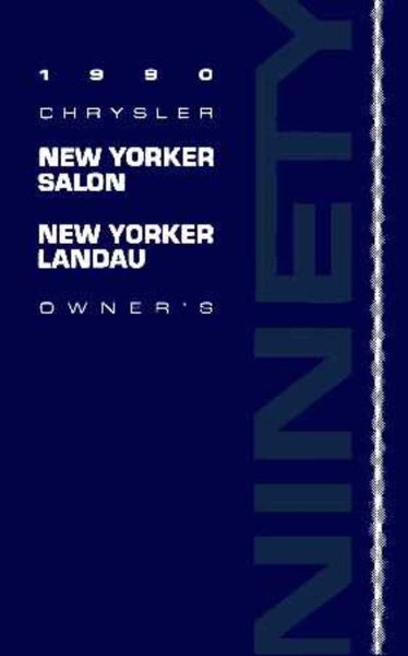 1990 Chrysler New Yorker Salon & Landau Owner's Manual