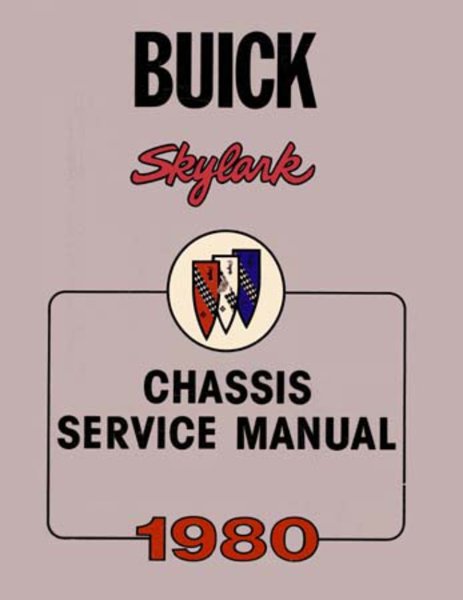 1980 Buick Skylark Factory Shop Service Manual