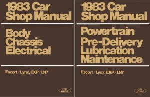 1983 Ford Escort, EXP, Lynx, LN7 Factory Shop Service Manual