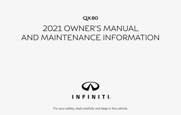 2021 Infiniti QX80 Owner's Manual