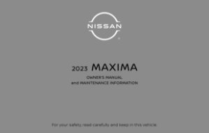 2023 Nissan Maxima Owner's Manual