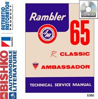 1965 AMC AMBASSADOR & CLASSIC Body, Chassis & Electrical Service Manual sample image