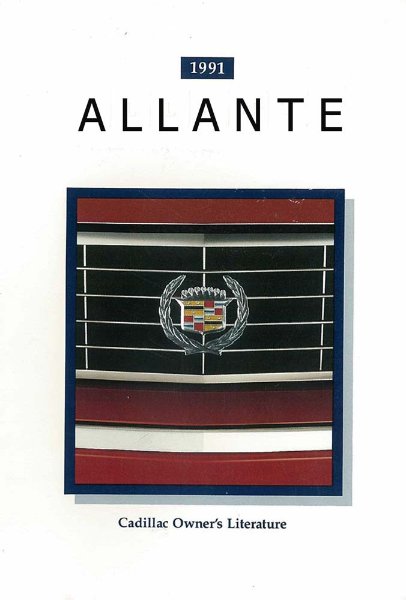 1991 Cadillac Allante Owner's Manual